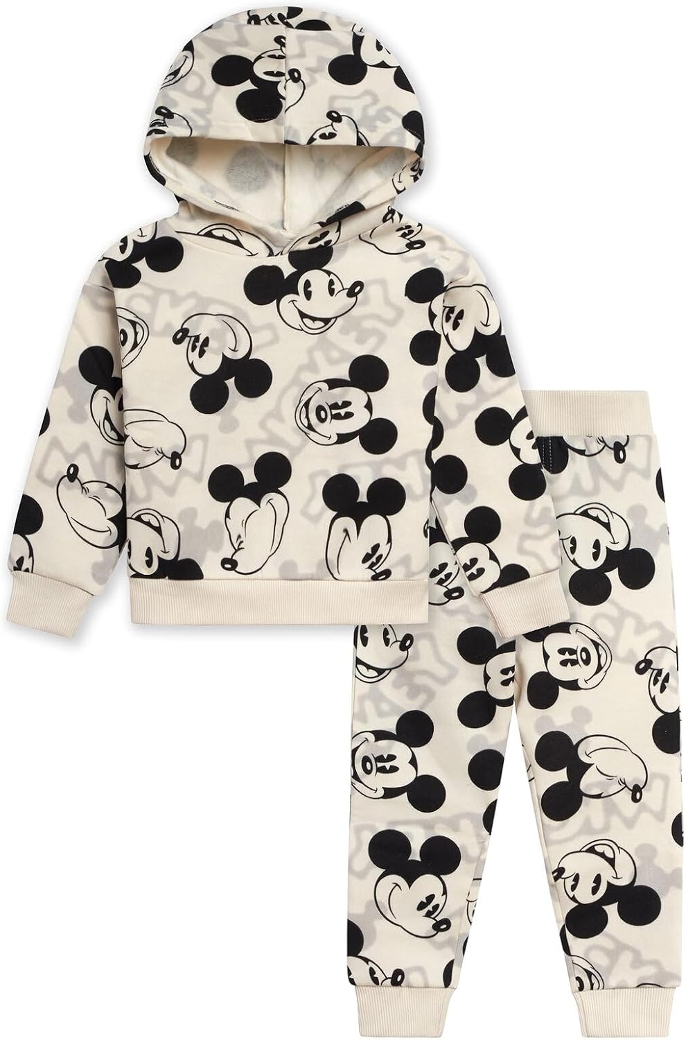 Disney Mickey Mouse Christmas Fleece Pullover Hoodie & Jogger Pants Outfit Set Newborn to Big Kid Sizes (0-3 Months - 14-16)