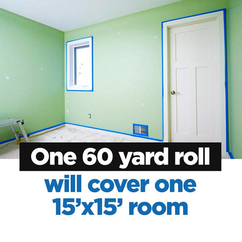 ScotchBlue Original Painter's Tape 2090-24VR4-A, 0.94 in x 60 yd (24mm x 54.8m), 4 Rolls/Pack