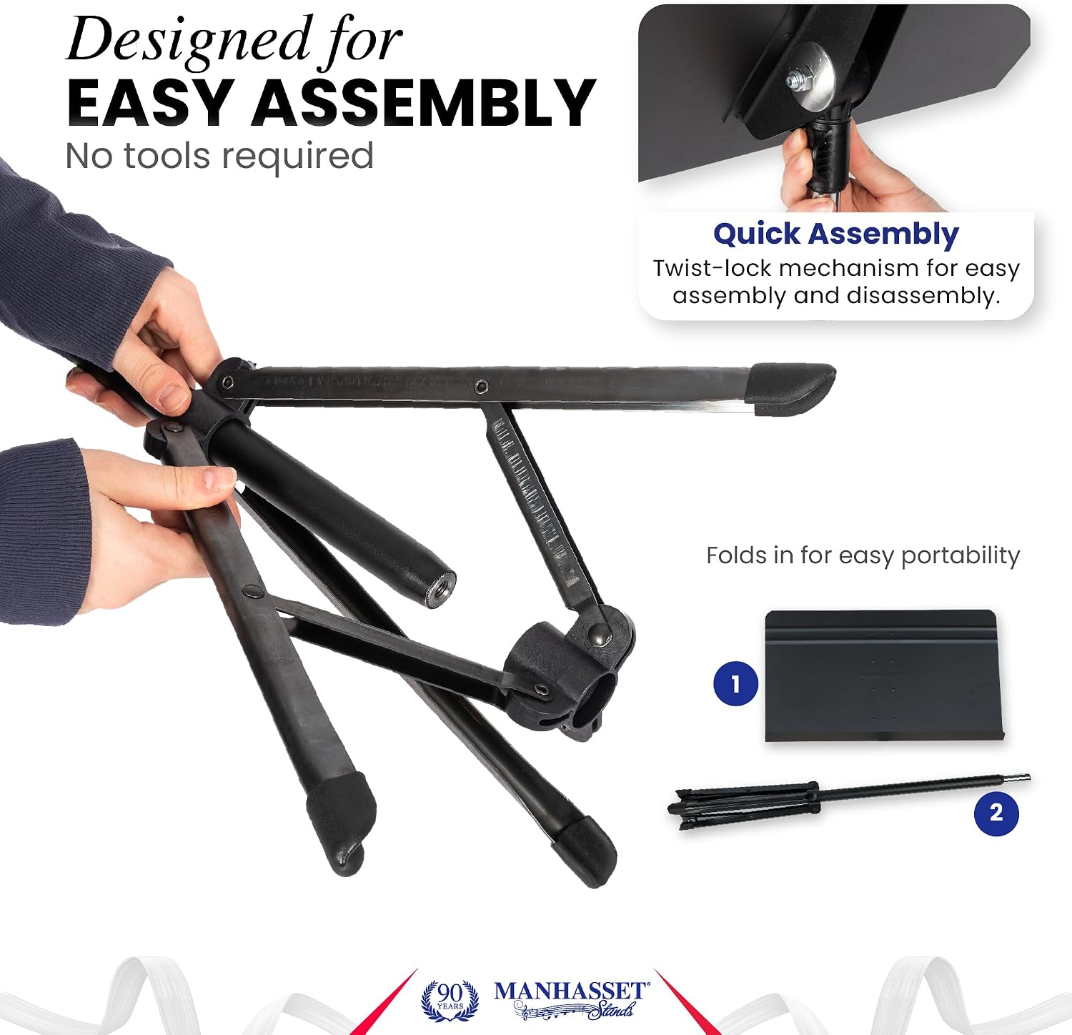 Manhasset Voyager Portable Folding Music Stand