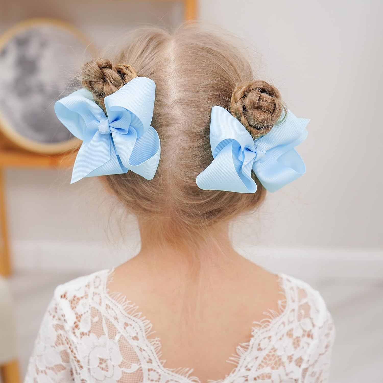 YHXX YLEN 40Pcs Hair Bows Grosgrain Toddler Bows Hair Accessories for Girls