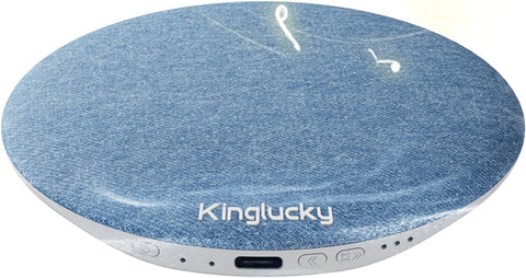 Kinglucky X50 Pillow Speaker for Sleeping, Built-in White Noise Sound Machine Pink Noise for Sleeping, Auto-Off Timer Portable Bluetooth Speaker Under Pillow Rechargeable for Side Sleeper, Blue
