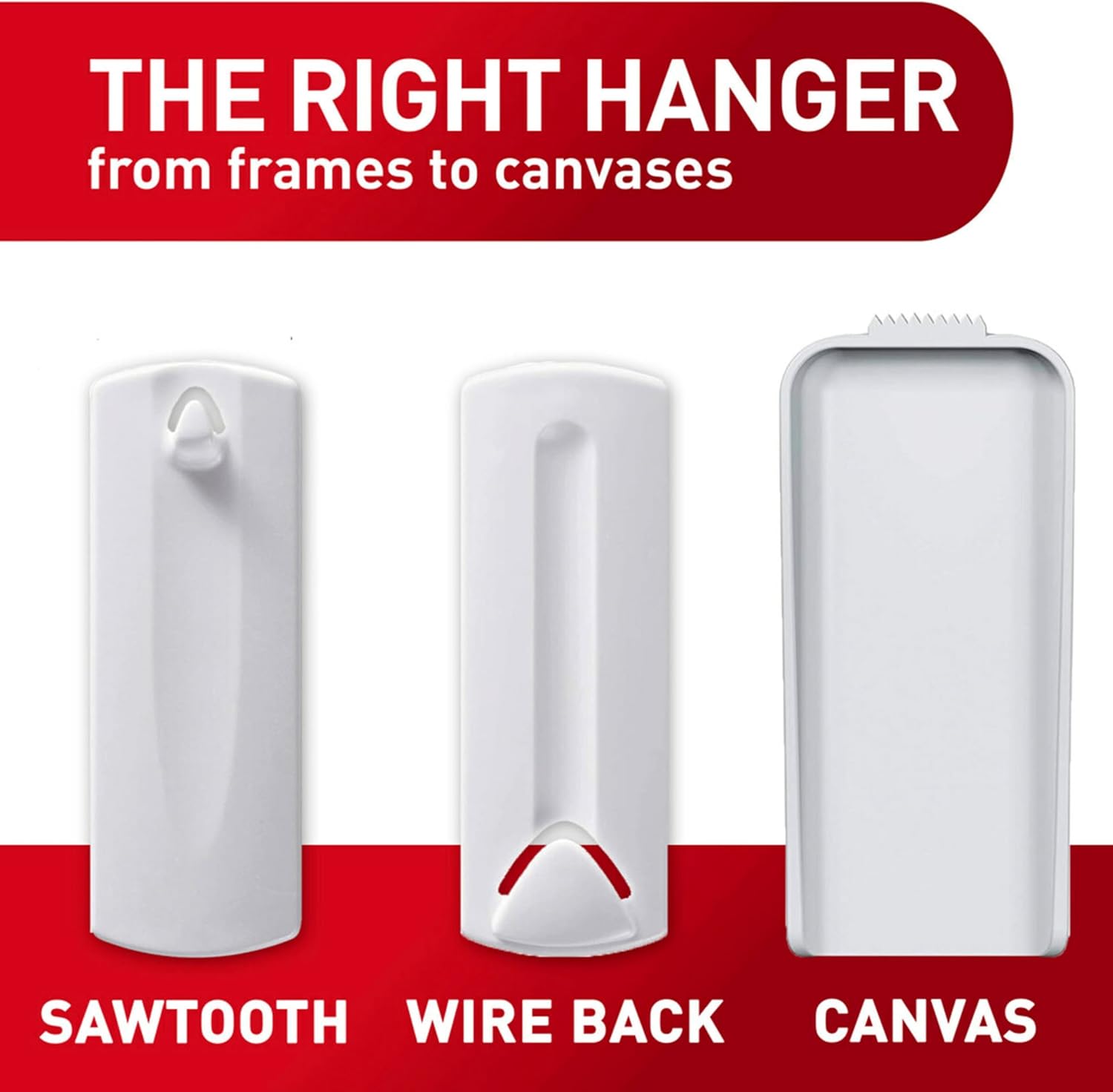 Command 4 lb Sawtooth Hangers, 4 Hangers, 8 Strips