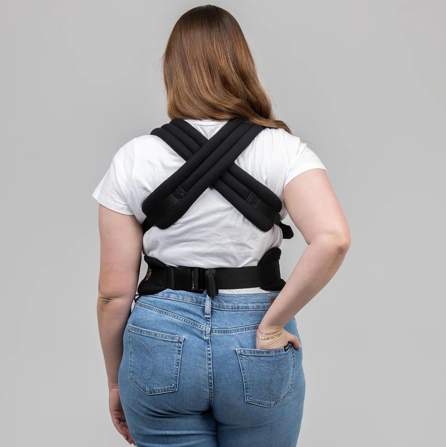 Mabē Monarch Ergonomic Baby Carrier – Premium Cotton Soft Structured Newborn to Toddler Carrier with Hip-Healthy Design, 3 Carry Positions (9-46 lbs), Lightweight & Breathable, (Ebony)