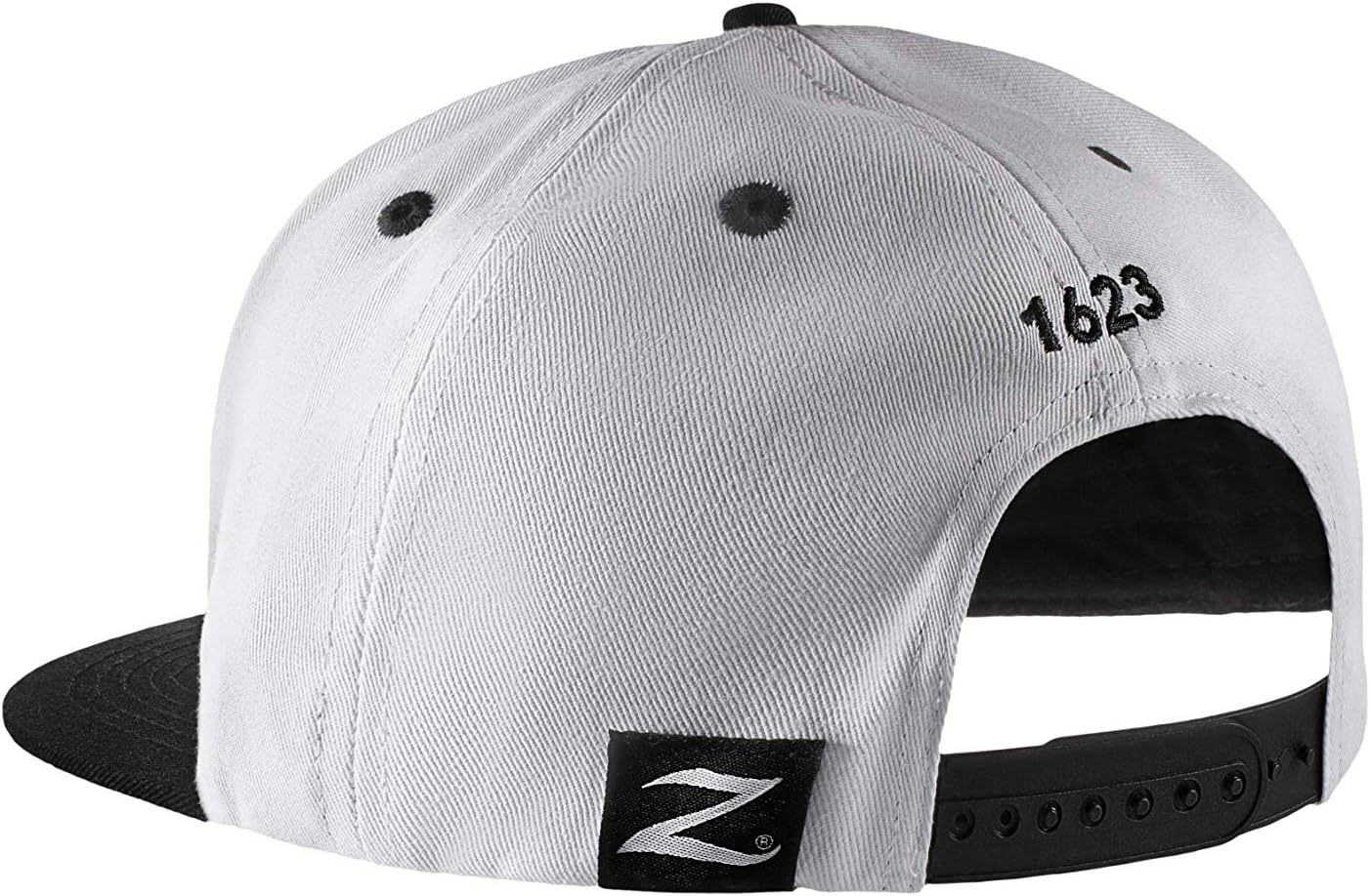 Avedis Zildjian Company Zildjian White 6 Panel Snapback Hat, One-Size Fits Most Adults