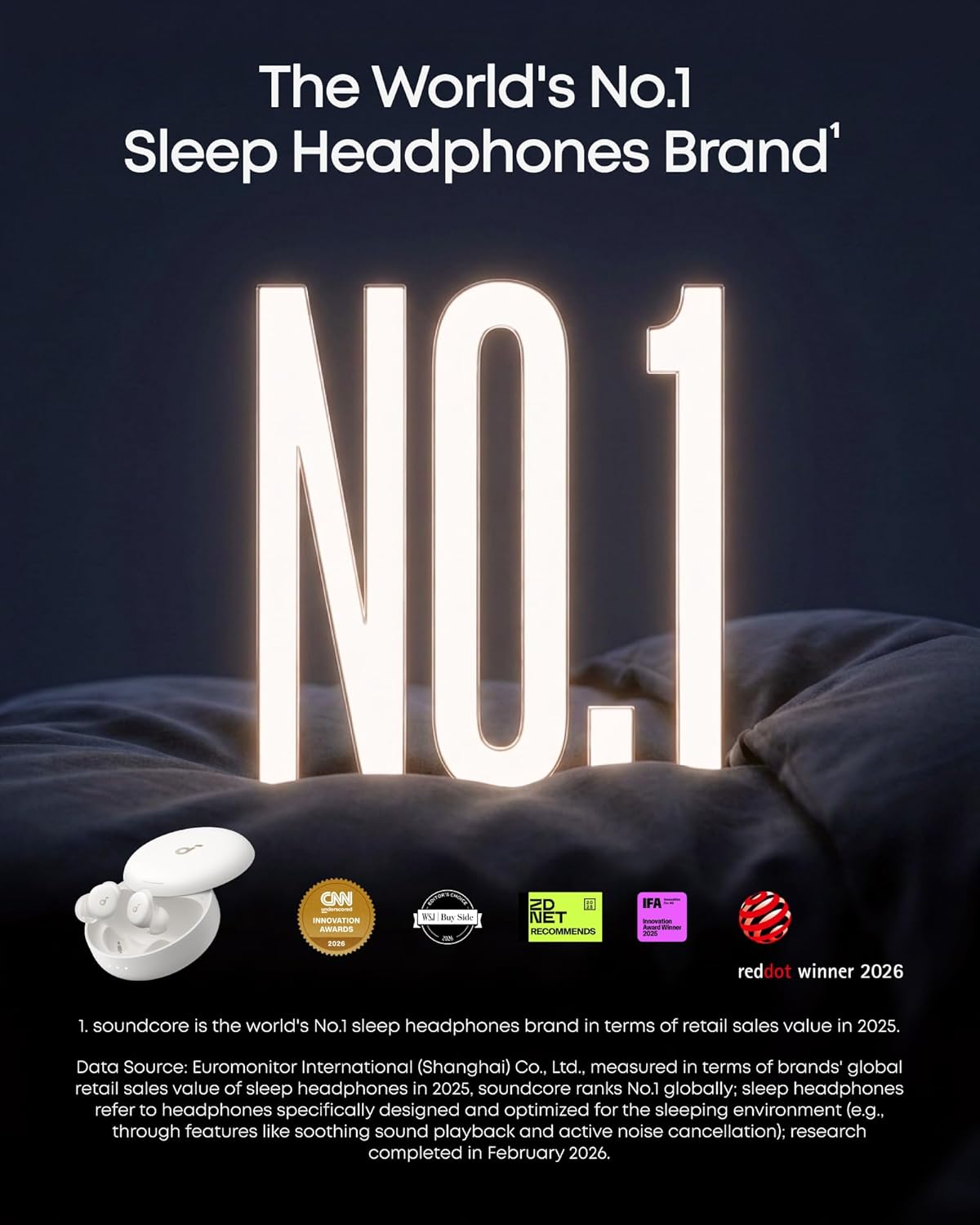 Soundcore Sleep A30 Special by Anker, Sleep Earbuds