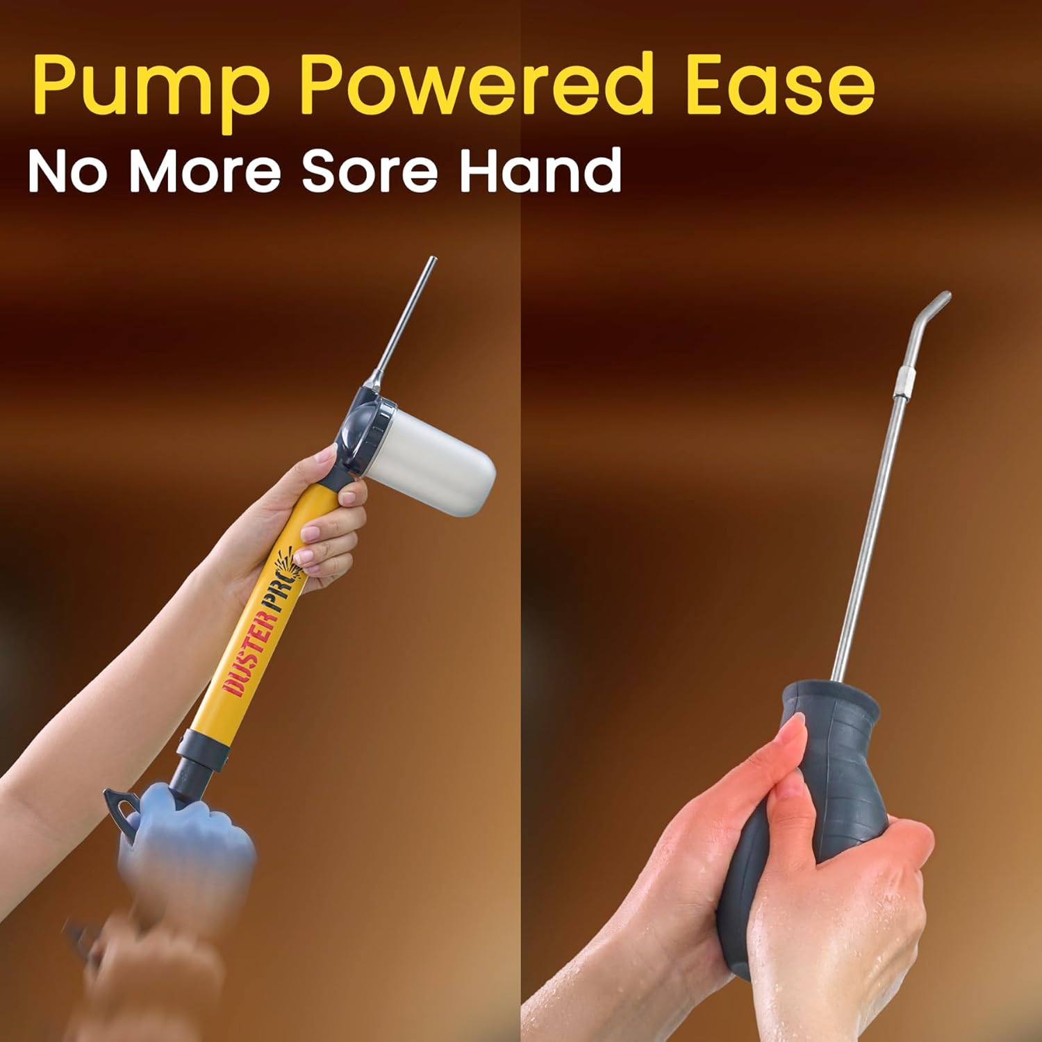 Relime Diatomaceous Earth 4 FT Long Reach Pump Powder Duster Applicator