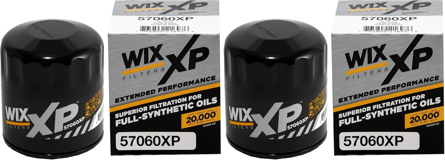 WIX 57060XP WIX XP Oil Filter Replacement, Built for Synthetic Oil - Compatible With Various Buick, Chevrolet, GM, Hummer, Saturn, Saab, Dodge, Chrysler, Jeep (07-15)