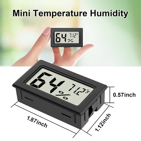 6-Pack Mini Hygrometer Indoor Humidity Meter Digital Thermometer