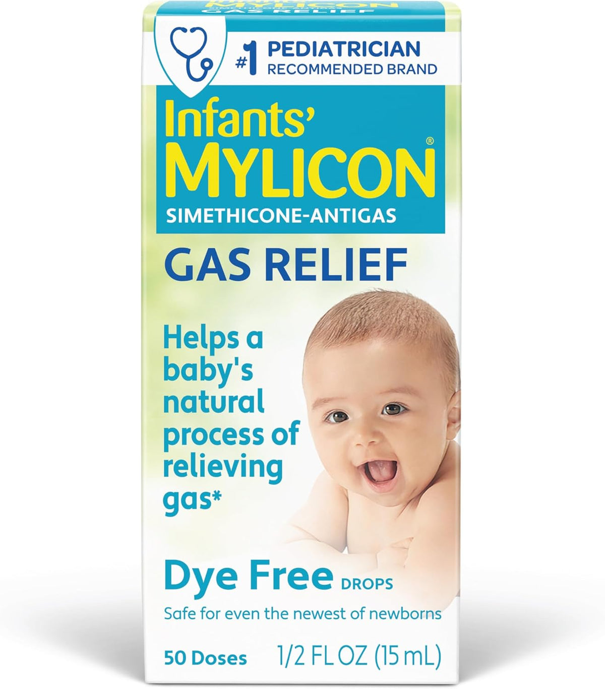 MYLICON Gas Relief Drops for Infants & Babies, Dye Free Formula, 0.5 Fl Oz.