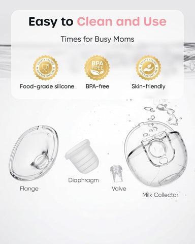 Nuliie S32 Wearable Breast Pump Hands-Free, More Private Electric Pump