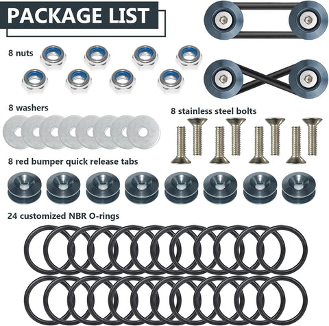 BFXM Universal Bumper Clips, Front Rear Bumper Quick Release Kit