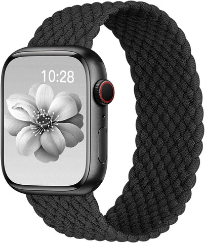 Braided Solo Loop for Apple Watch Band 40mm 42mm 41mm 38mm 44mm 46mm 45mm Ultra/3 2 49mm Men/Women,Stretchy Nylon Sport wristband Strap for iWatch Bands Series 11/10/9/8/7/6 5/4/3/SE 40 44 42 45 46 mm
