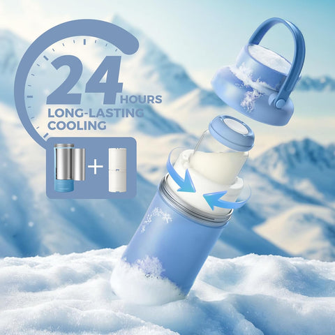 Momcozy 22oz Portable Breastmilk Cooler for 24H Outdoor, Newborn Essentials