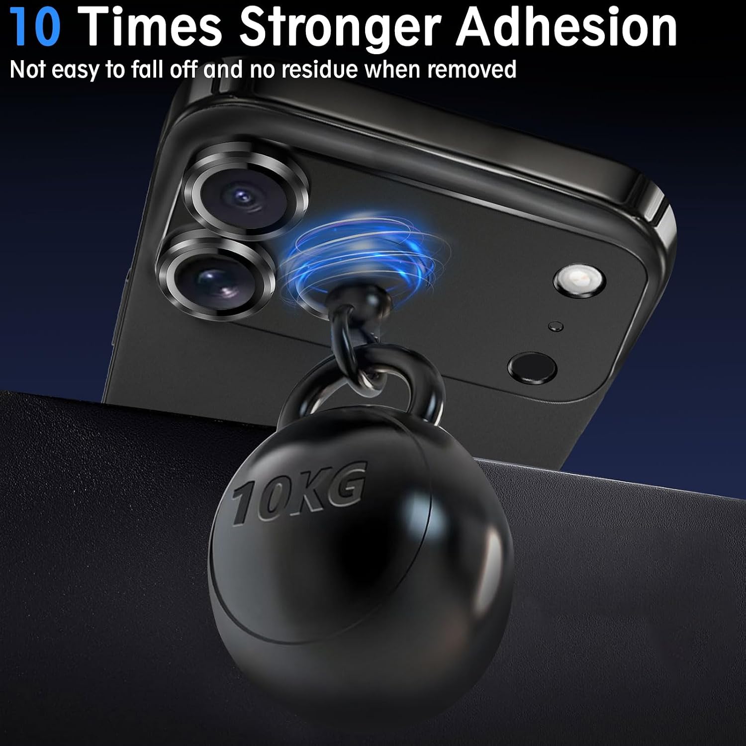 SiHPuoy Camera Lens Protector for iPhone 17 Pro Max, Tempered Glass, Black