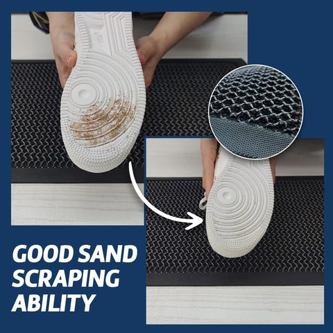 Muddy Mat® Meshy Mat™ Door Mat Heavy-Duty Quick-Dry Floor Mat, Sand & Dirt Trapper for Indoor & Outdoor, Ideal for Entrance, Mudrooms,Patios & Garages,Low-Profile,Non-Slip,Washable– Black 16"x24"x0.4"