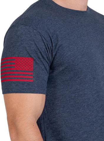 Grunt Style American 1776 Flag Men's Graphic Tee