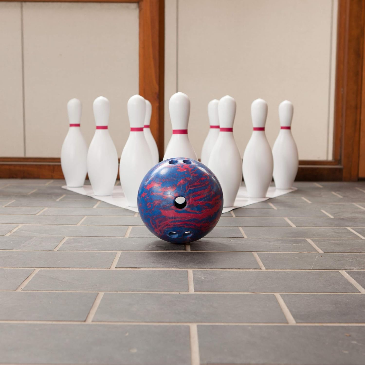 Champion Sports Weighted Plastic Bowling Pin Set