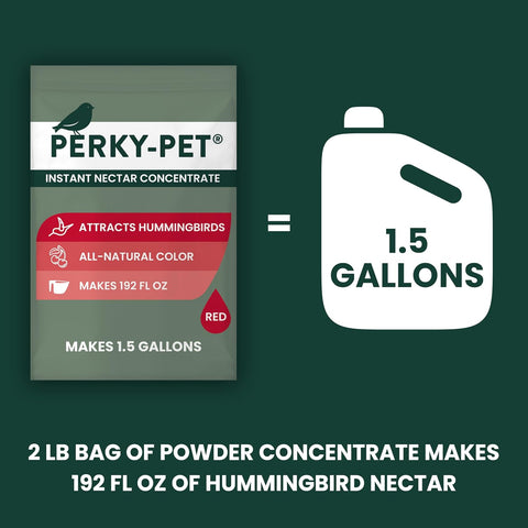 Perky-Pet Instant Hummingbird Nectar Concentrate, 2 lb Bag of Nectar Powder