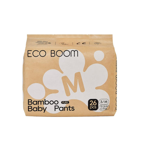 ECO BOOM Training Pants for Toddler Potty, Hypoallergenic for Sensitive Skin, Size 3 (M) Suitable for 13 to 24lb, 26 Count