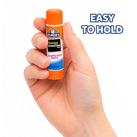 Elmer's Disappearing Purple School Glue Sticks, Washable, 6 Grams, 12 Count - Arts & Crafts, Poster, Projects, Back to School, #1 Teacher Brand