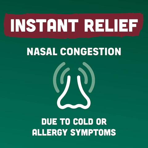 Afrin No Drip Severe Congestion Nasal Spray Twin Pack, Non-Drowsy, Fast-Acting Nasal Decongestant for Nasal Congestion and Sinus Pressure Relief, Adults and Children 6 and Older, .5 fl oz (Pack of 2)