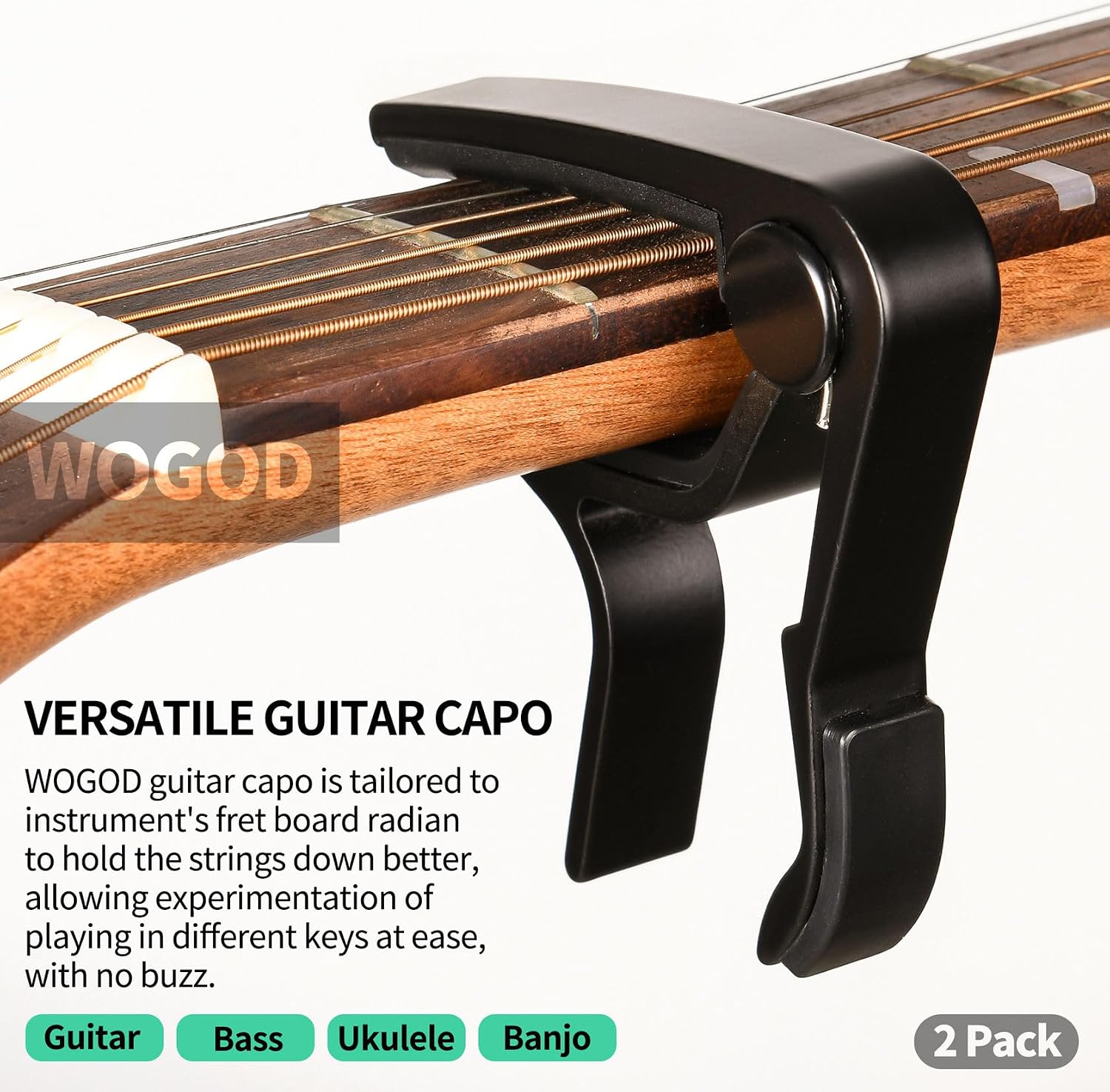 Capo 2Pack Guitar Capo for Acoustic Electric Guitar