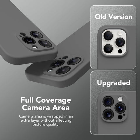 Magnetic for iPhone 13 Pro Max Case Silicone Dark Gray