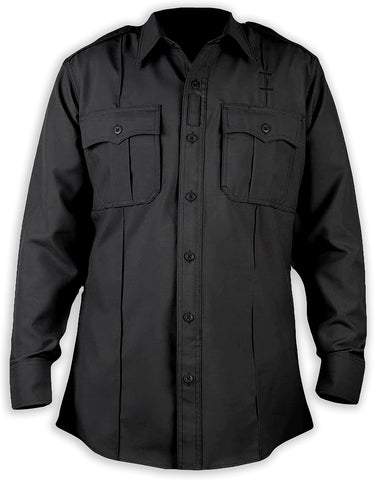 First Class 100% Polyester Short & Long Sleeve Zippered Uniform Shirt 4 Pocket Hidden, Law Enforcement BDU Zipper Closure.
