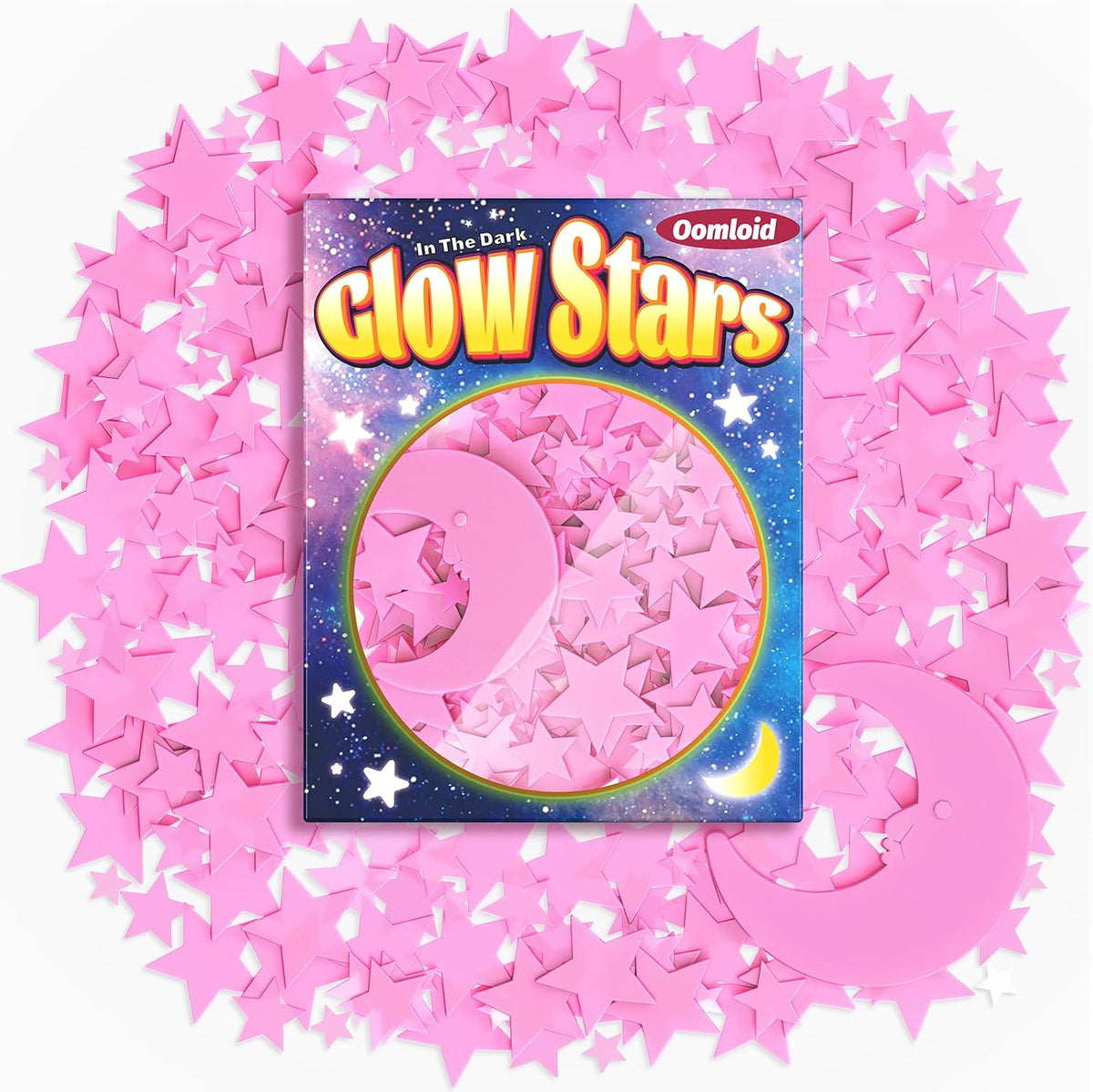 201 Pcs Glow in The Dark Stars Stickers for Ceiling, Kid Room Wall Decor