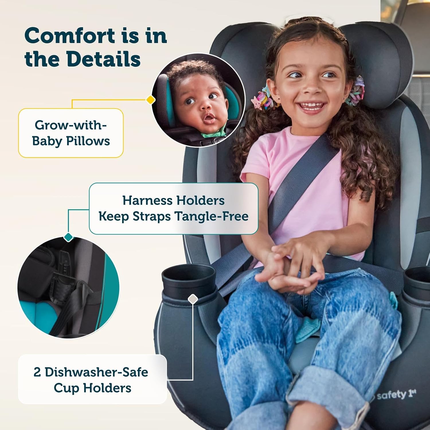 Safety 1st Grow and Go All-in-One Convertible Car Seat, Alaskan Blue