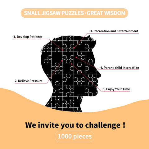 Wooden Puzzle 1000 Pieces Patriotic Symbols of The United States of America United States Jigsaw Puzzles for Children or Adults Educational Toys Decompression Game