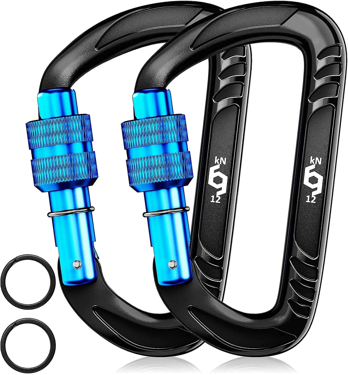 Rhino Produxs 12kN (2697 lbs) Heavy Duty Carabiner Clips