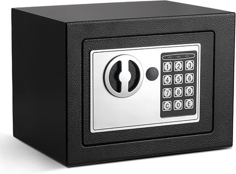 CDC⑧ 6.6L DIGITAL STEEL SAFE ELECTRONIC SECURITY HOME OFFICE MONEY CASH SAFETY BOX 2 KEYS