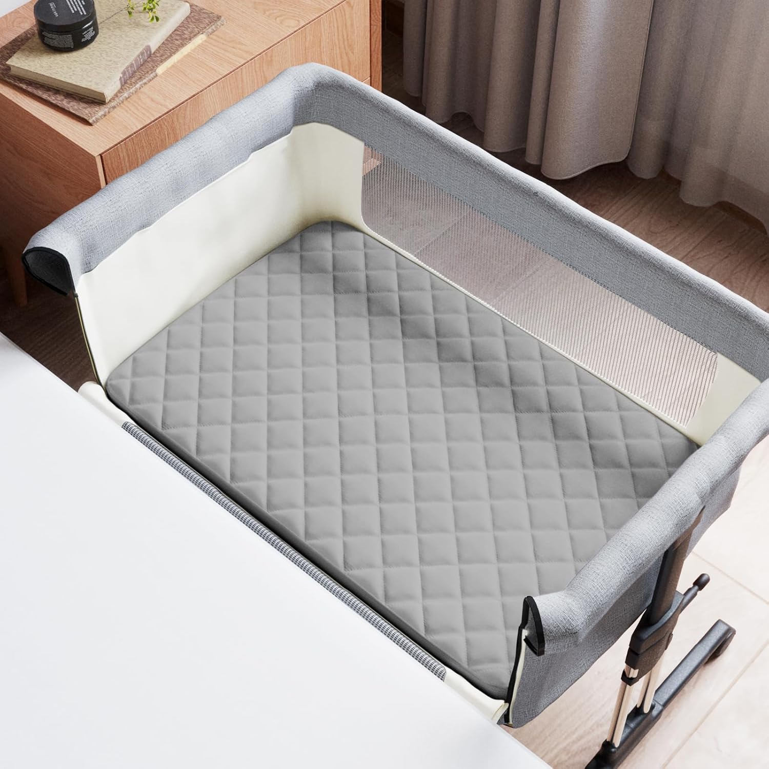 Bassinet Mattress Pad Cover Fit for Baby Delight/ANGELBLISS Bedside Sleeper