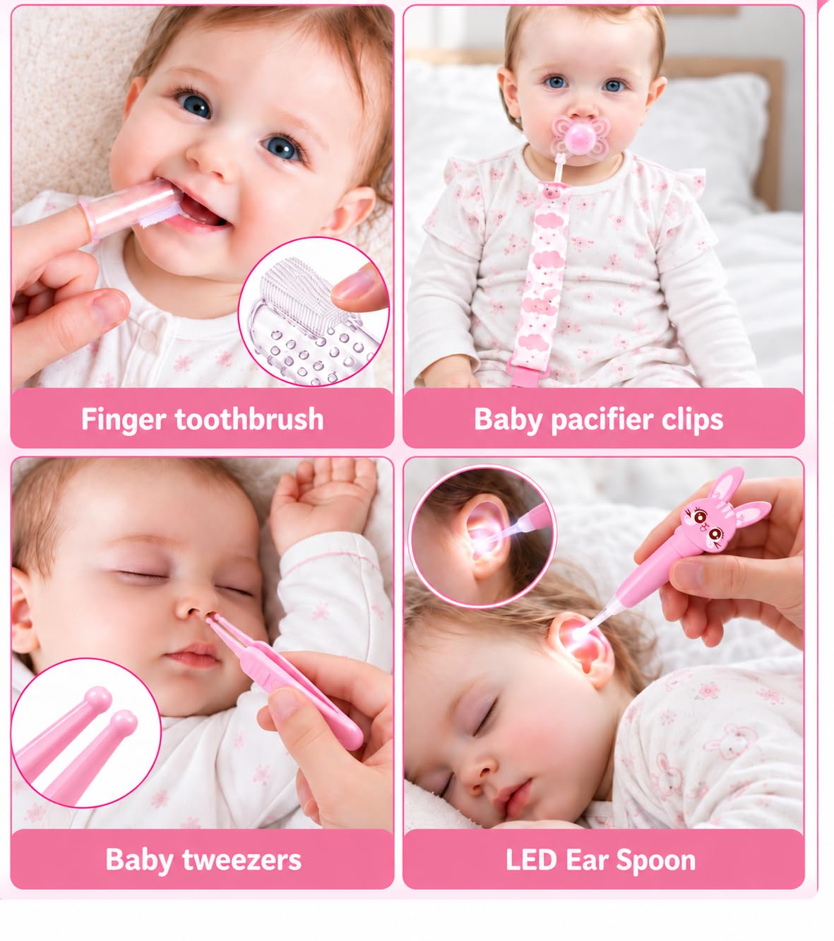 YASEW Baby Grooming Kit, Storage Bag, Newborn Essentials, Baby Shower Gift