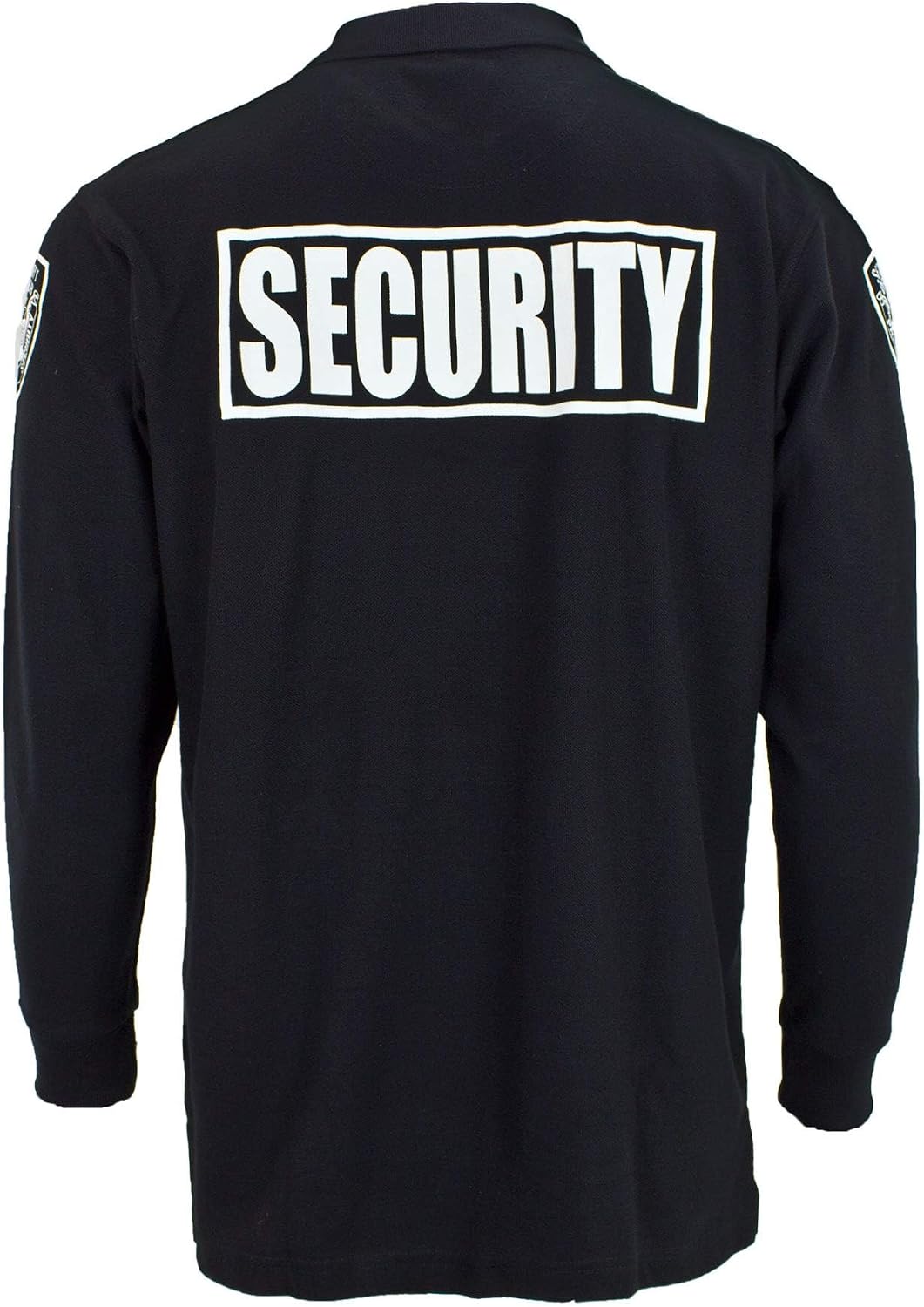 First Class Black Poly Cotton Security Polo Shirts