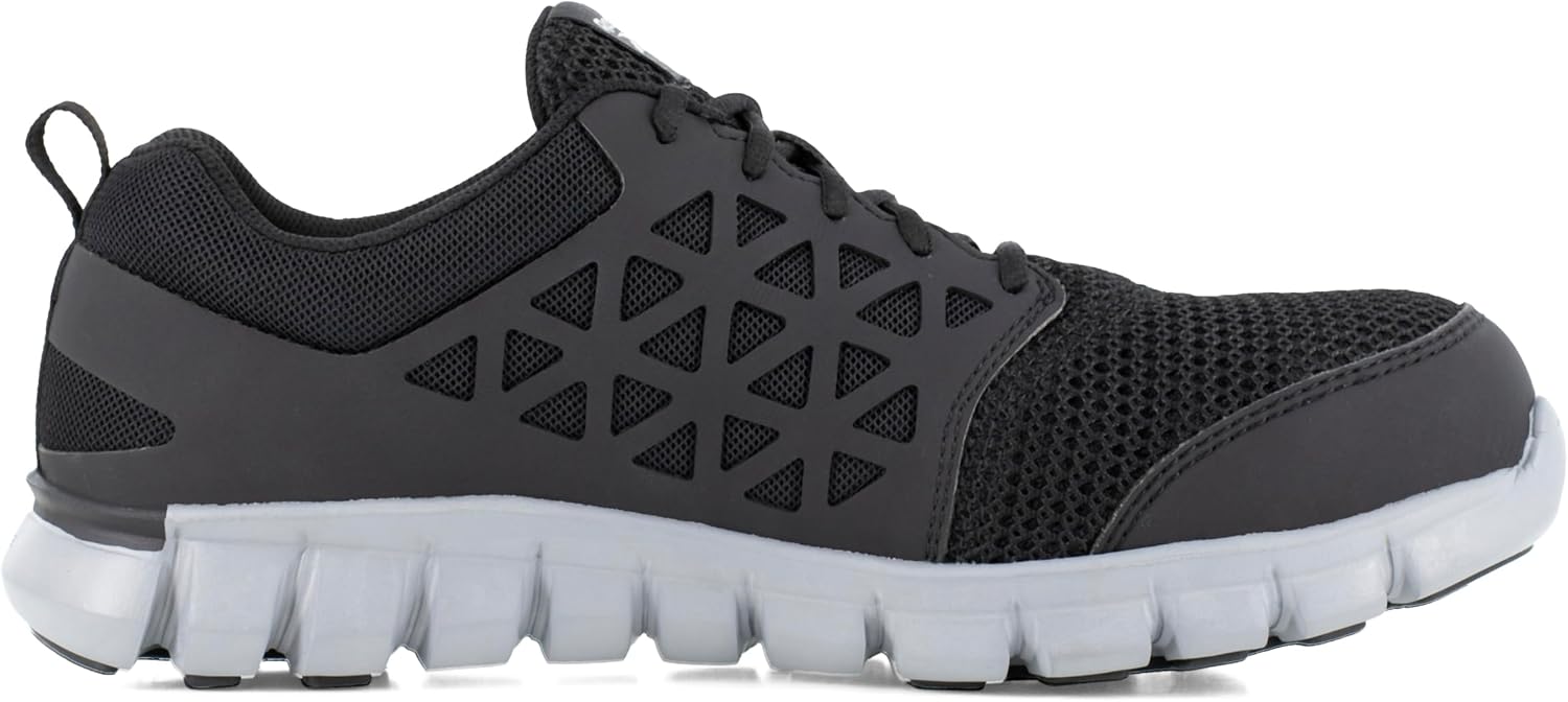 Reebok Men's Rb4041 Sublite Cushion Safety Toe Athletic Work Shoe Black
