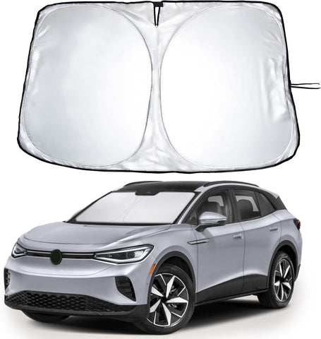EcoNour Windshield Sun Shade Compatible for Volkswagen VW ID.4 2021–2026
