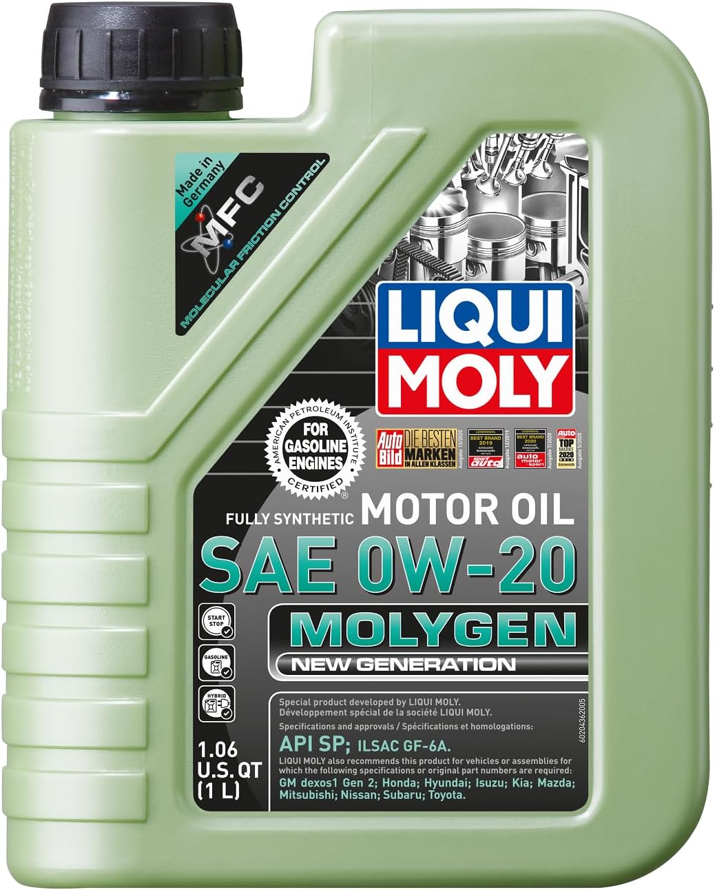 LIQUI MOLY Molygen New Generation 5W-30 Motor Oil | 5 Liter | Fully synthetic engine oil | SKU: 20228
