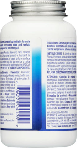 Permatex 24125 Ceramic Extreme Brake Parts Lubricant, 8 oz., Pack of 1