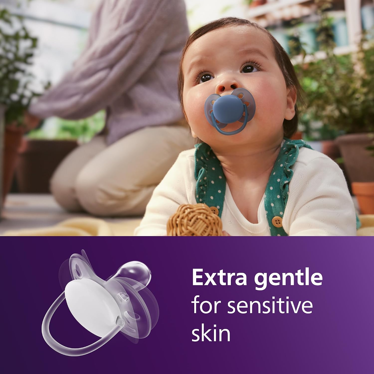 Philips Avent Ultra Soft Baby Pacifier for 6-18 Months, BPA-Free, 4-Pack