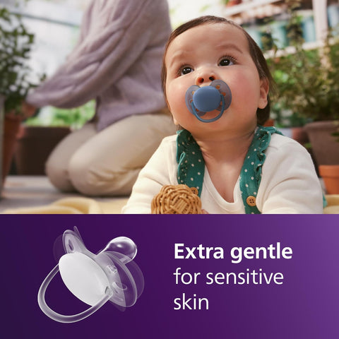 Philips Avent Ultra Soft Baby Pacifier for 6-18 Months, BPA-Free, 4-Pack