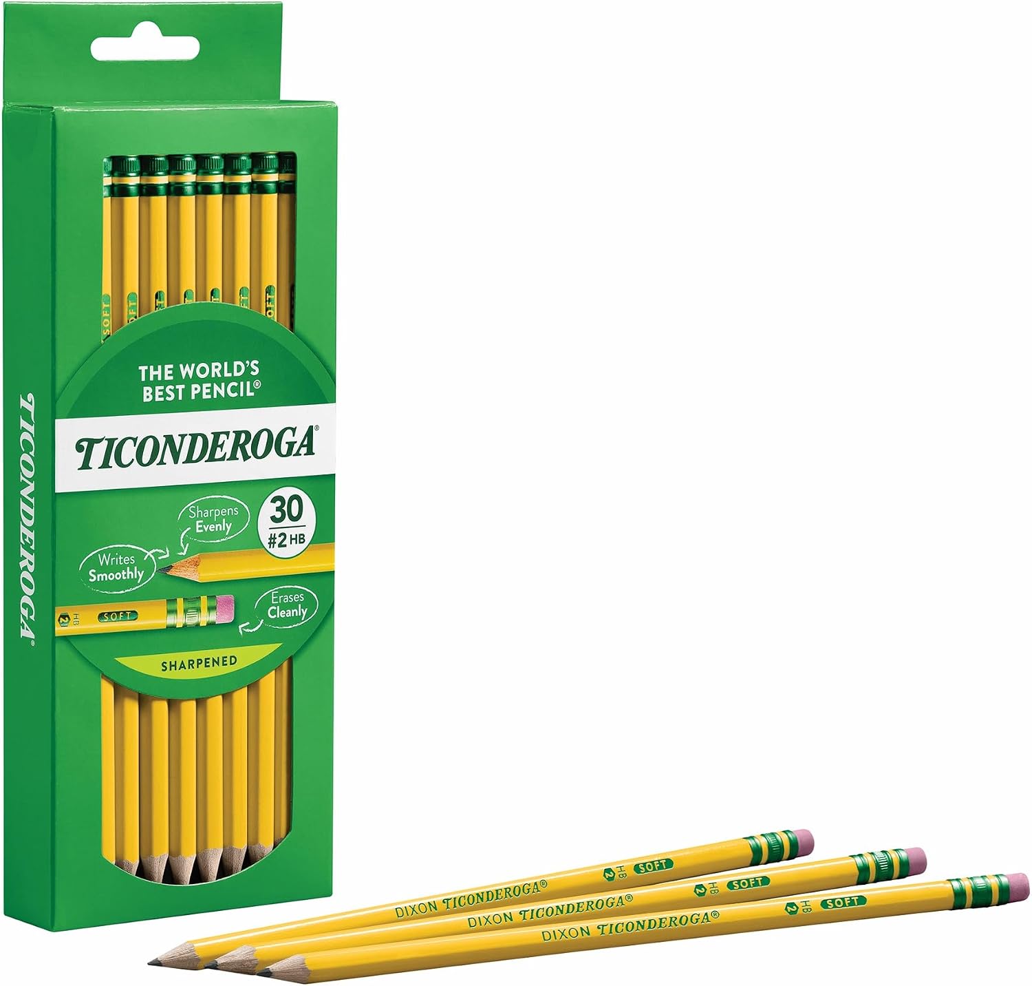 Ticonderoga Wood-Cased Pencils, Pre-Sharpened