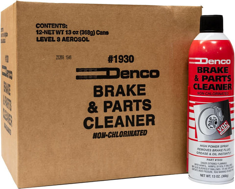 Denco 1930 Brake & Parts Cleaner, Non-Chlorinated, 13oz, 12-Pack