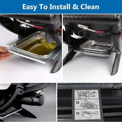 Uniflasy 80346 Catch Pan for Weber Q1200 Q1000 Grill Grease Drip Pan