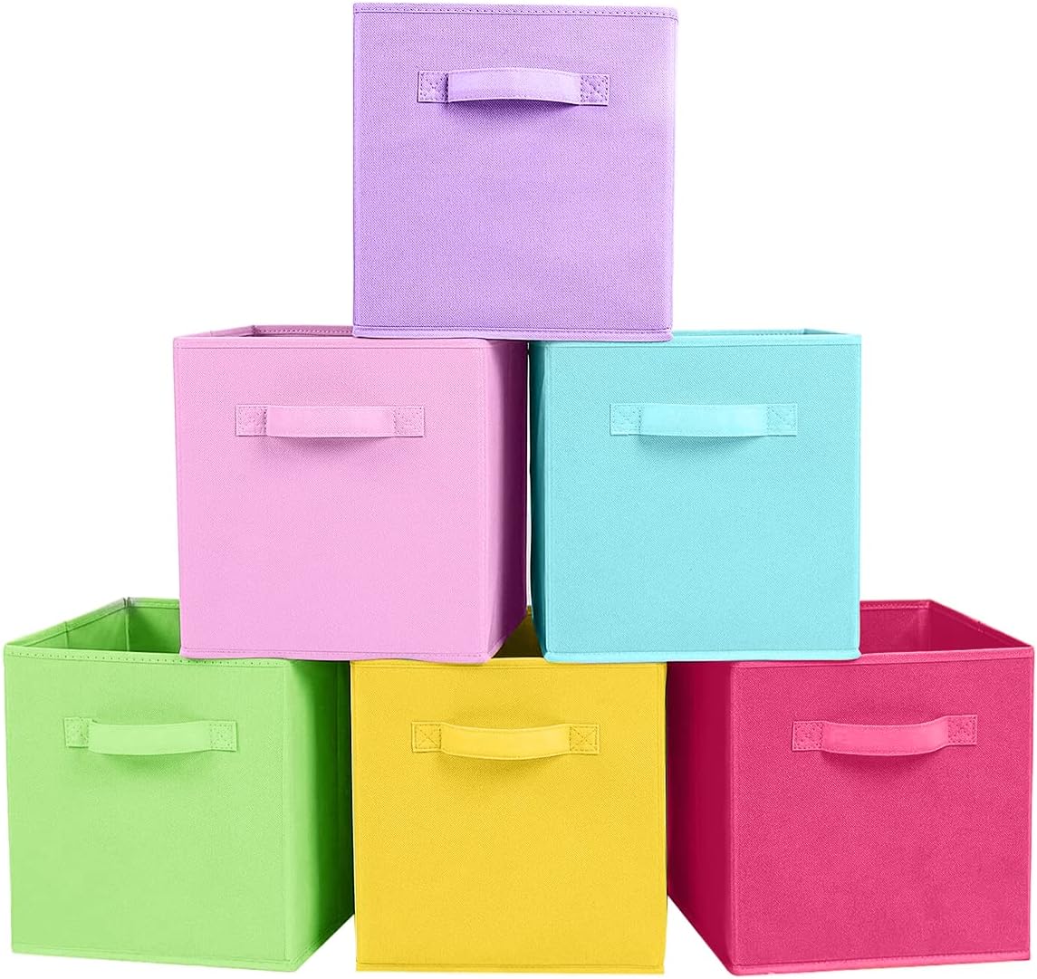 ShellKingdom Storage Bins, Foldable Fabric Storage Cubes And Cloth Storage