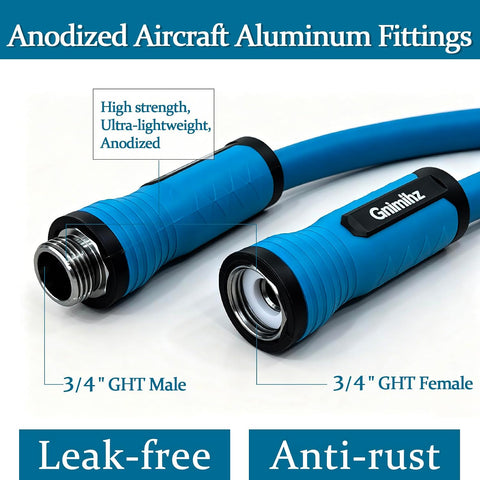 Garden Hose 3ft, Made of TPE(BetterThan PVC), Lightweight but Durable Water Hose with Ergonomic Swivel Fittings, Drinking Water Safe Material