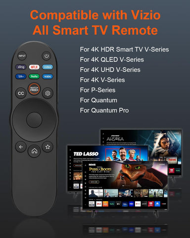 Pack of 2 Universal Remote Control for Vizio Smart TV XRT270 XRT260 XRT140 XRT136 XRT122 D/E/PX/P/M/V/S Series OLED FHD 4K QLED UHD Smart-Cast Quantum Pro TV Remotes Replacement