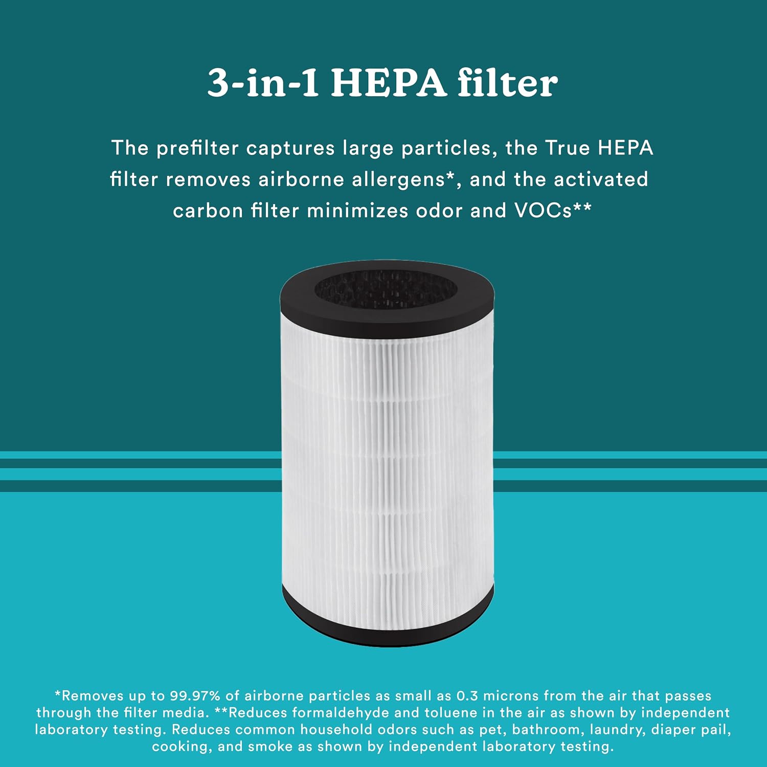 Homedics TotalClean 3-in-1 True HEPA Filter Replacement for Air Purifier