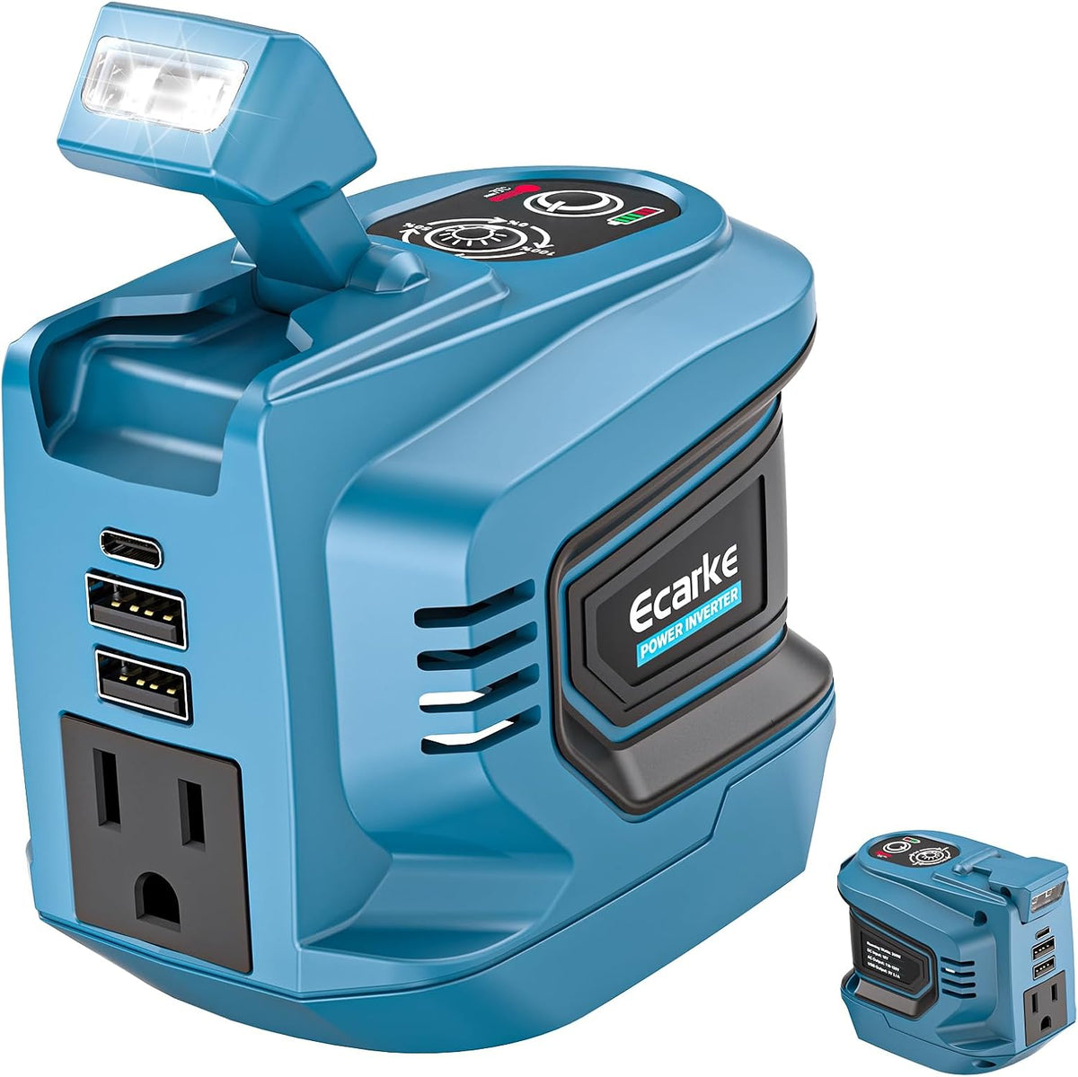 Ecarke 220W Portable Power Inverter Compatible with Makita 18V Battery